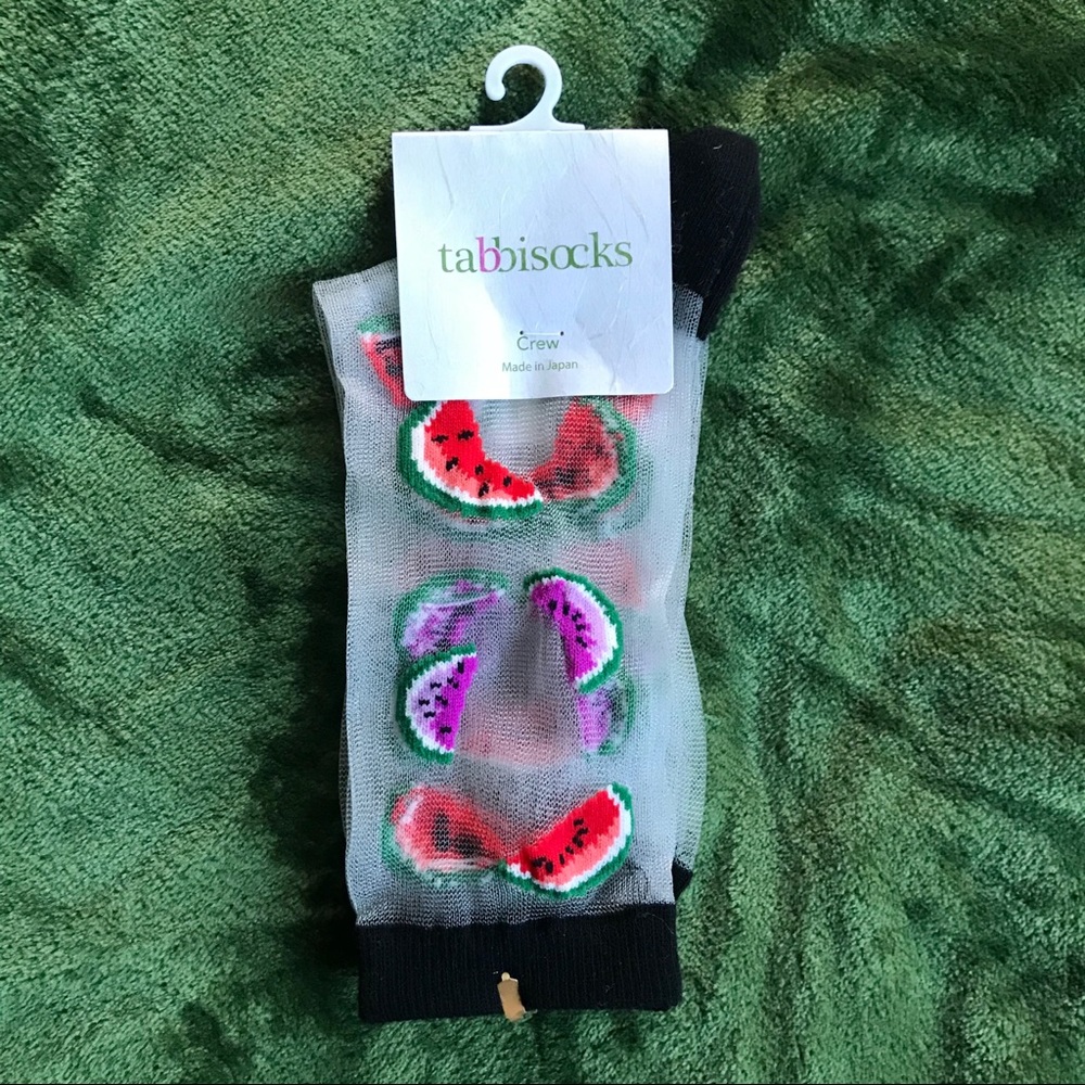 Japanese Sheer Watermelon Socks NWT